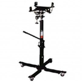 Omega Lift 40700 Transmission Jack, 700 lbs, under hoist-