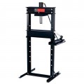 Omega Lift 60253 Hydraulic Shop Press with hand pump, 25 ton-