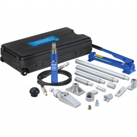 OTC 1519B Collision Repair Set with two-speed hydraulic hand pump, 10 ton-
