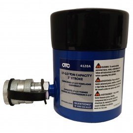 OTC 4120A Hydraulic Ram, 17-1/2 tons, single-acting center hole-
