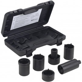 OTC 4543A 4WD Locknut Socket Set, 6-pack, 1/2" drive-
