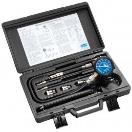 OTC 5605 Compression Tester Kit, 0 to 300 psi, 8" deep well-