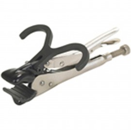 OTC 5732 Tire Spoon Holding Pliers, universal clamping design, rubber coated jaw-