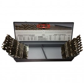 Qualtech DWD115J-CO-SET Split Point Drill Bit Set, cobalt, 115-piece-