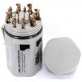 Qualtech DWD15J-CO-PC Drill Set, 15-pack, Cobalt-