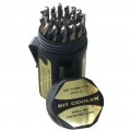 Qualtech DWD29J-CO-PC Split Point Drill Bit Set, 1/16" to 1/2", Cobalt-
