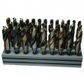 Qualtech DWD833SD-CO-SET Drill Bit Set, Cobalt, 33-pack-