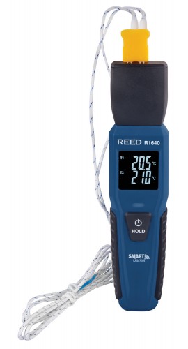 REED R1640 Thermocouple Thermometer, Bluetooth-