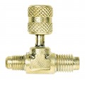 Robinair 15555 Inlet Adapter for pumps with 1/4" FFL coupler, 1/4" MFL and 1/2" Acme-