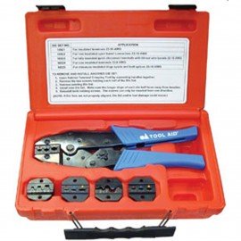 S &amp; G Tool Aid SG18920 Ratcheting Terminal Crimper, with 5 dies-