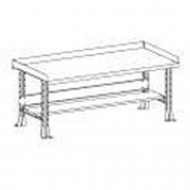Shure 811046 Steel Top Workbench with kit, 72" x 29"-