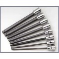 SK Tools 19748 Long Ball Head Hex Bit Socket Set, 3/8" drive, 8-pack metric-