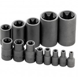 SK Tools 19761 Female Torx Socket Set, 13-pack, 1/4", 3/8", and 1/2" drive-