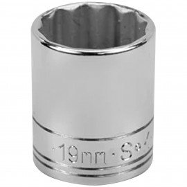 SK Tools 2319 Socket, Metric, Chrome-