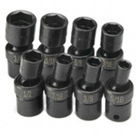 SK Tools 33300 Impact Socket Set, 3/8" drive, 6-point, 8-pack-