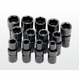 SK Tools 34300 Universal Fractional Impact Socket Set, 13-pack-