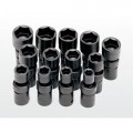 SK Tools 34300 Universal Fractional Impact Socket Set, 13-pack-