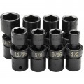 SK Tools 34301 Universal Socket Set, 1/2" drive, 8-pack-