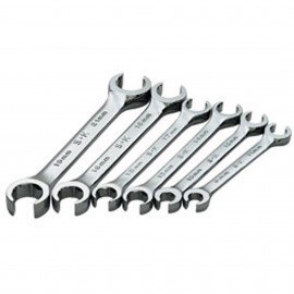 SK Tools 376 Metric Flare Nut Wrench Set, 9 to 21 mm, 6-pack-