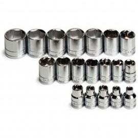 SK Tools 3919 Socket Set, 3/8" drive, 19-pack metric-