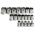 SK Tools 3919 Socket Set, 3/8" drive, 19-pack metric-