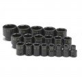 SK Tools 4039 Standard Impact Socket Set, 1/2" Drive, 19-pack-