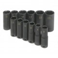 SK Tools 4082 Metric Socket Set, 3/8" drive, impact-
