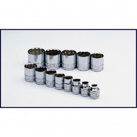 SK Tools 4653 Socket Set, 3/8" drive, 12-point-