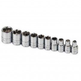 SK Tools 4910 Socket Set, 1/4" drive, 6-point-
