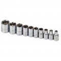 SK Tools 4910 Socket Set, 1/4" drive, 6-point-