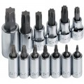 SK Tools 84213 Torx Bit Socket Set, 13-pack, 1/4", 3/8", and 1/2" drive-