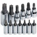 SK Tools 84213 Torx Bit Socket Set, 13-pack, 1/4", 3/8", and 1/2" drive-