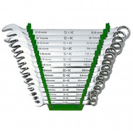 SK Tools 86265 Combination Wrench Set, Metric, 15-pack-