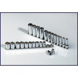 SK Tools 89024 Metric Socket Set, 24-pack, 3/8" drive-