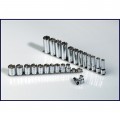 SK Tools 89024 Metric Socket Set, 24-pack, 3/8" drive-