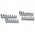 SK Tools 89039 Bit Set, 33-pack, 1/4" and 3/8" drive-