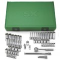 SK Tools 91860 Socket Set, 1/4" drive, 60-pack-