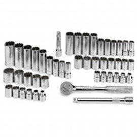 SK Tools 94547-12 Socket Set, 3/8" drive, 47-pack-