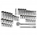 SK Tools 94547-12 Socket Set, 3/8" drive, 47-pack-