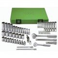 SK Tools 94562 Socket Set, 62-pack, 1/4" and 3/8" drive, metric-