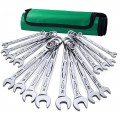 SK Tools SK01368 12-Point Wrench Set, 16-pack, Imperial and Metric-
