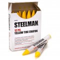 Steelman 62 Tire Marking Crayons, Yellow-