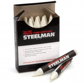 Steelman 63 Tire Marking Crayons, White-