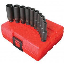 Sunex 1811 Fractional 6-Point Socket Set, 1/4" Drive, Deep-