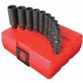Sunex 1811 Fractional 6-Point Socket Set, 1/4" Drive, Deep-