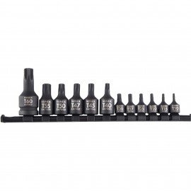 Sunex 1820SA Internal Star Sockets on Rail, 12-pack, 1/4", 3/8", and 1/2" drive-