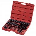 Sunex 2568 Impact Socket Set, 1/2" Drive, SAE, 43-pack-