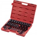 Sunex 2569 Impact Socket Set, 1/2" Drive, Metric, 43-pack-