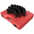 Sunex 2646 Deep Metric Set, 1/2" drive, 26-pack-
