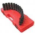 Sunex 2662 Deep Universal Metric Set, 1/2" drive, 12-point, 15-pack-